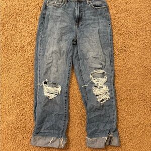 Altar'd State Relaxed Blue Boyfriend Jeans